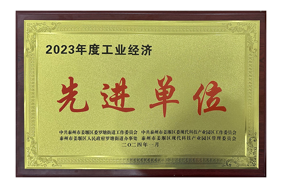 2023年度工業(yè)經(jīng)濟先進(jìn)單位